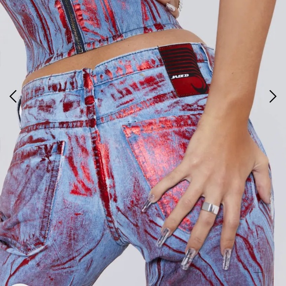 Jaded London Jeans Jaded London Midtown Metallic Jean Poshmark